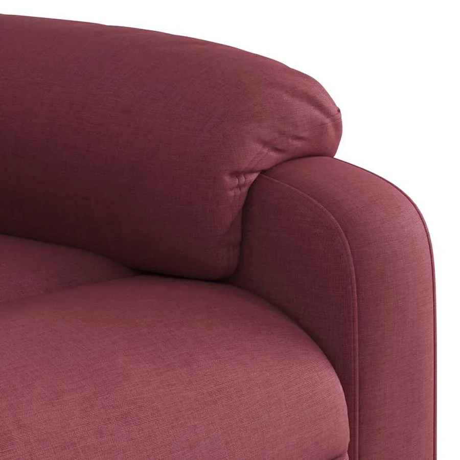 Fauteuil inclinable de massage Rouge bordeaux Tissu - 11