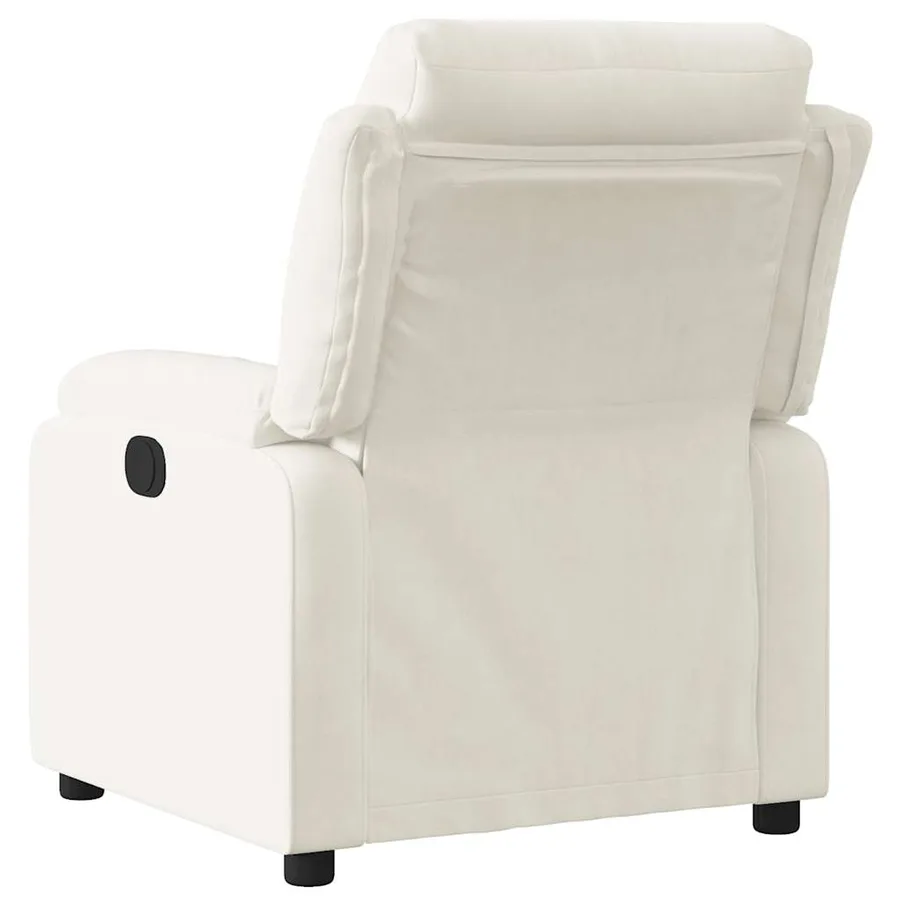 Fauteuil inclinable Crème Velours - 3