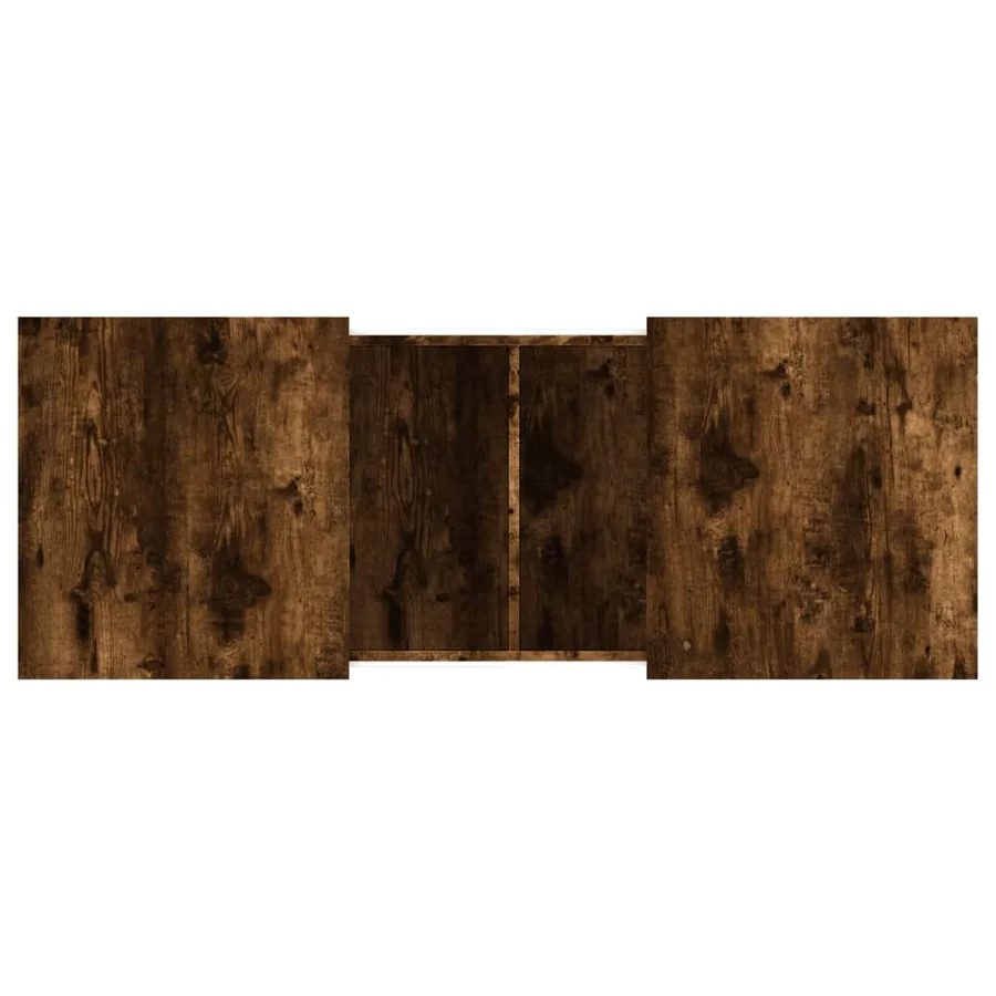 Table basse chêne fumé 100x55x40 cm bois d'ingénierie - 8