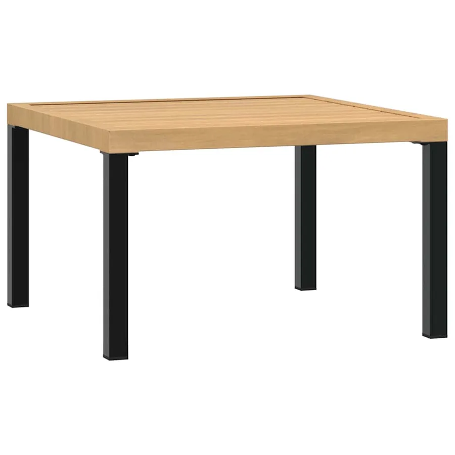 Salon de jardin 4 pcs avec coussins noir aluminium - 6
