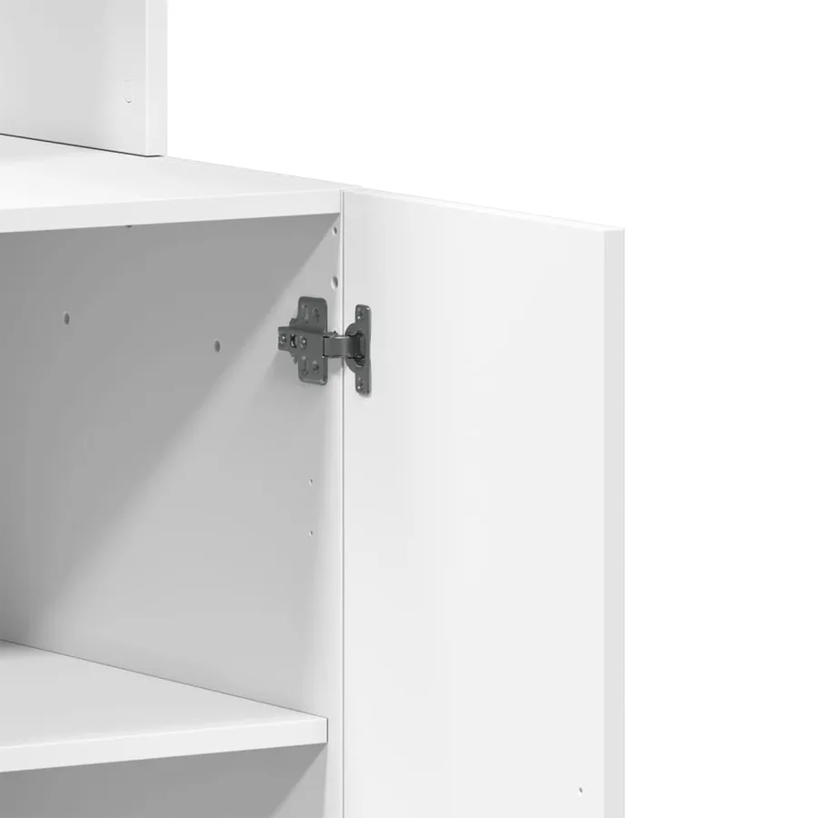 Armoire de cuisine blanc 60x50x180 cm bois d'ingénierie - 9