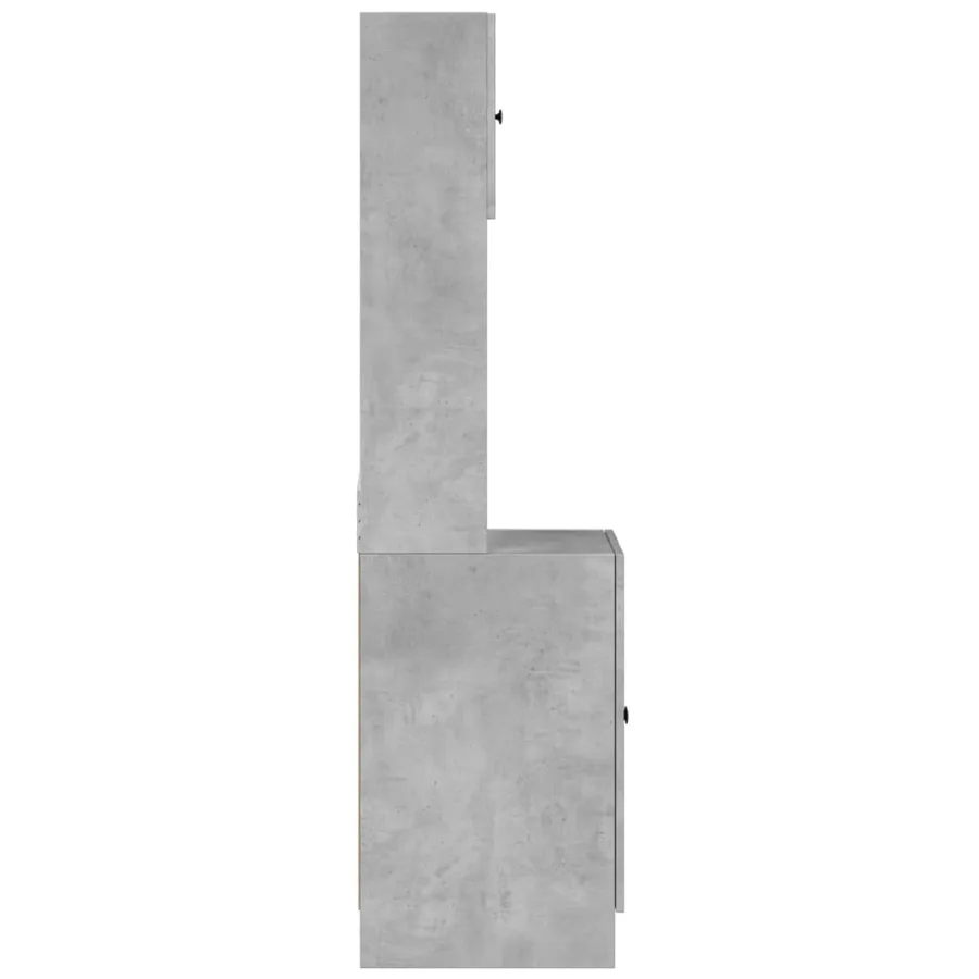Armoire de cuisine gris béton 60x50x180 cm bois d'ingénierie - 5