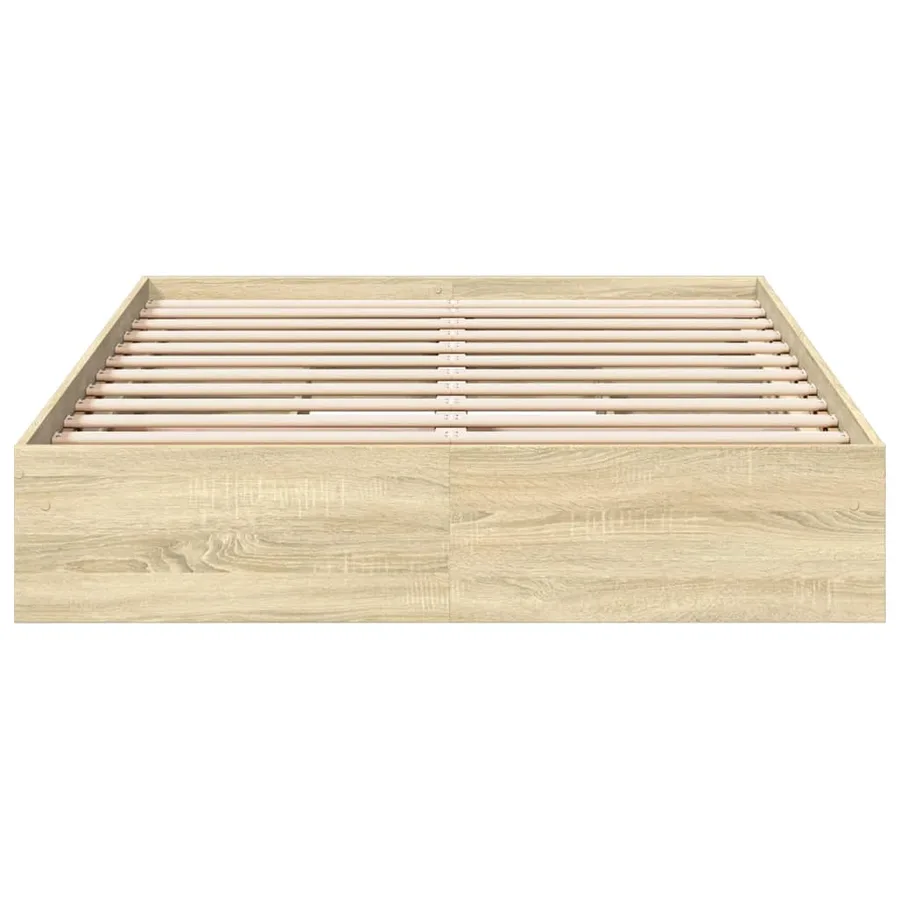 Cadre de lit avec tiroirs sans matelas chêne sonoma 120x190 cm - 4