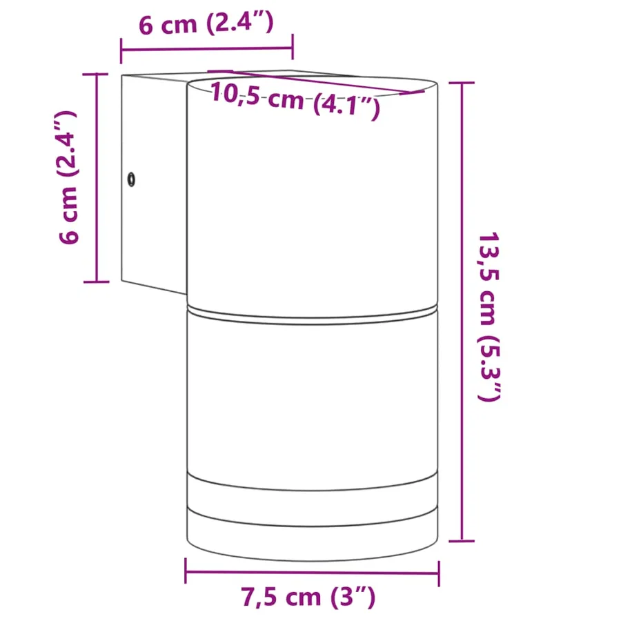 Applique murale d'extérieur aluminium moulé sous pression - 7