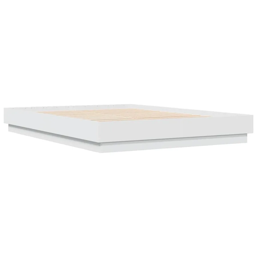 Cadre de lit sans matelas blanc 150x200 cm - 3