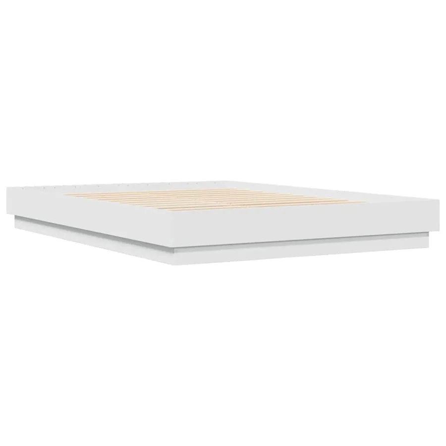 Cadre de lit sans matelas blanc 150x200 cm - 6