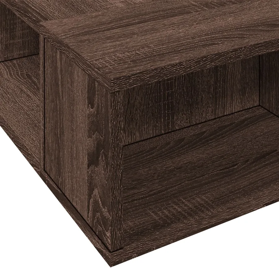 Cadre de lit sans matelas chêne marron 100x200 cm - 7