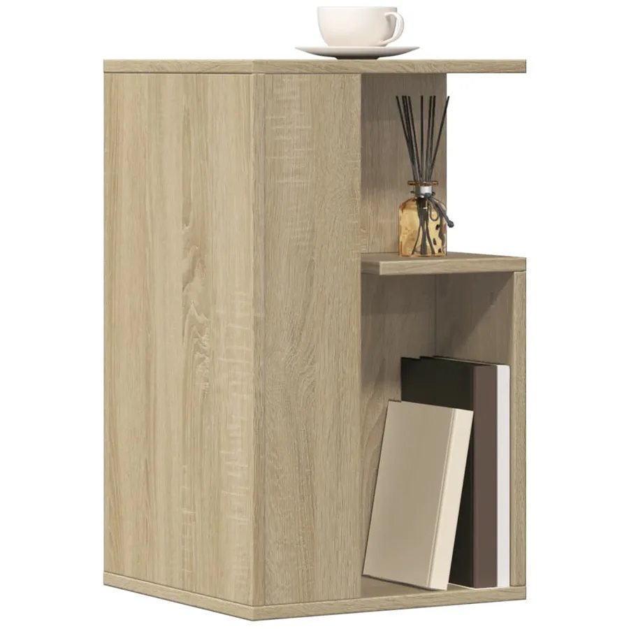 Table d'appoint chêne sonoma 35x35x60 cm bois d'ingénierie - 4