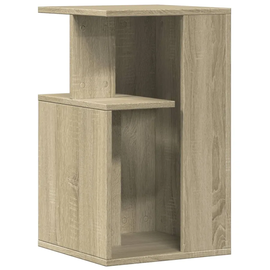 Table d'appoint chêne sonoma 35x35x60 cm bois d'ingénierie - 7