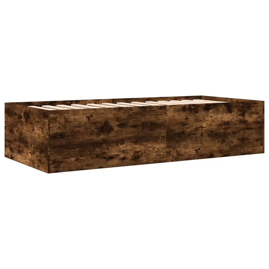 Lit de jour avec tiroirs sans matelas chêne fumé 90x190 cm - 6