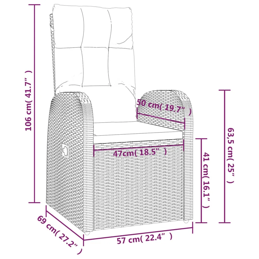 Ensemble à manger de jardin 11 pcs coussins noir résine tressée - 9