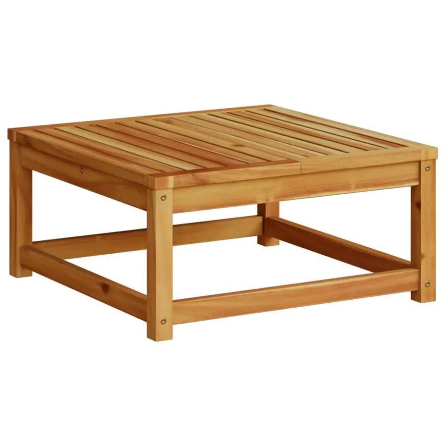 Salon de jardin 6 pcs avec coussins bois d'acacia solide - 5