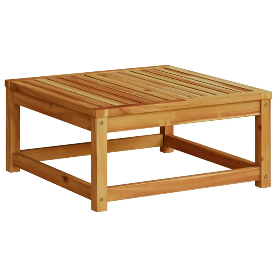 Salon de jardin avec coussins 7 pcs bois massif d'acacia - 5