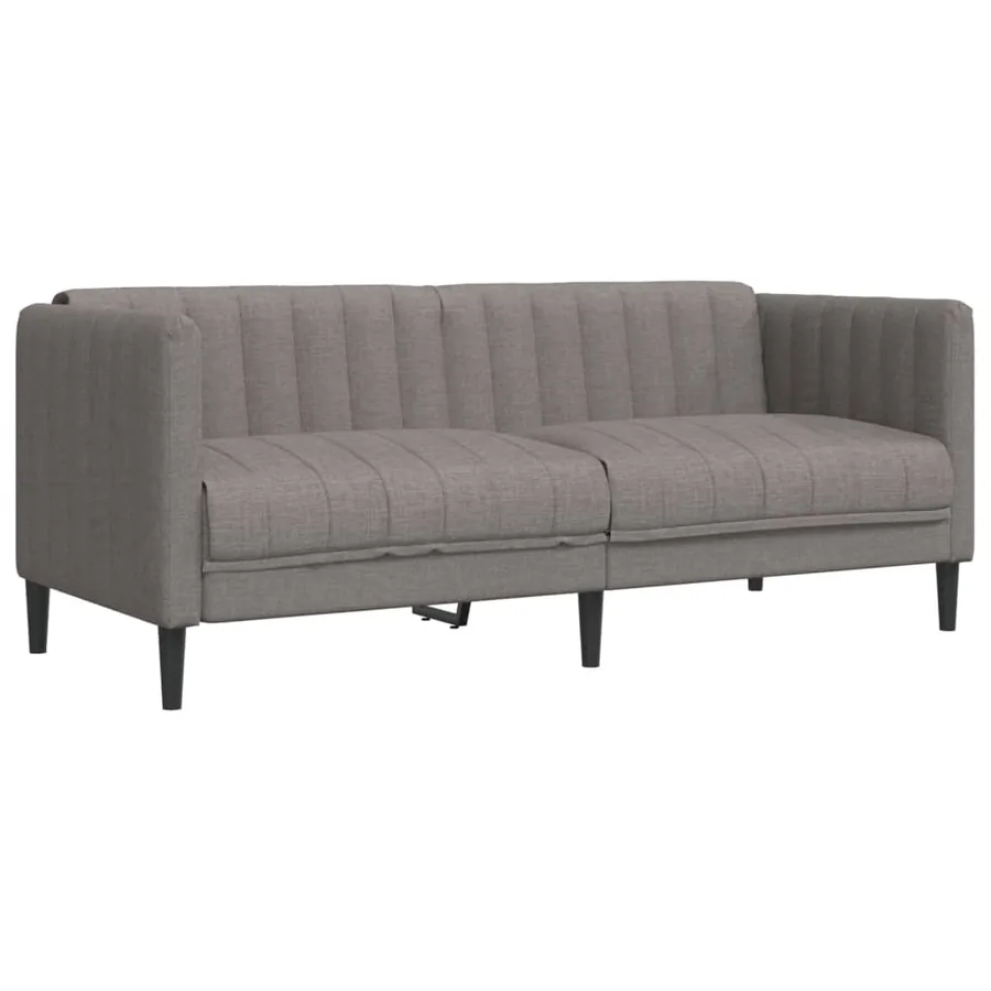 Ensemble de canapés 2 pcs taupe tissu - 4