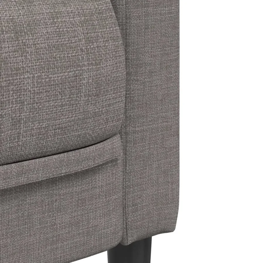 Ensemble de canapés 2 pcs taupe tissu - 6