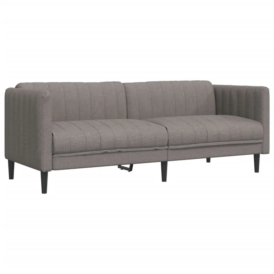 Ensemble de canapés 3 pcs taupe tissu - 6