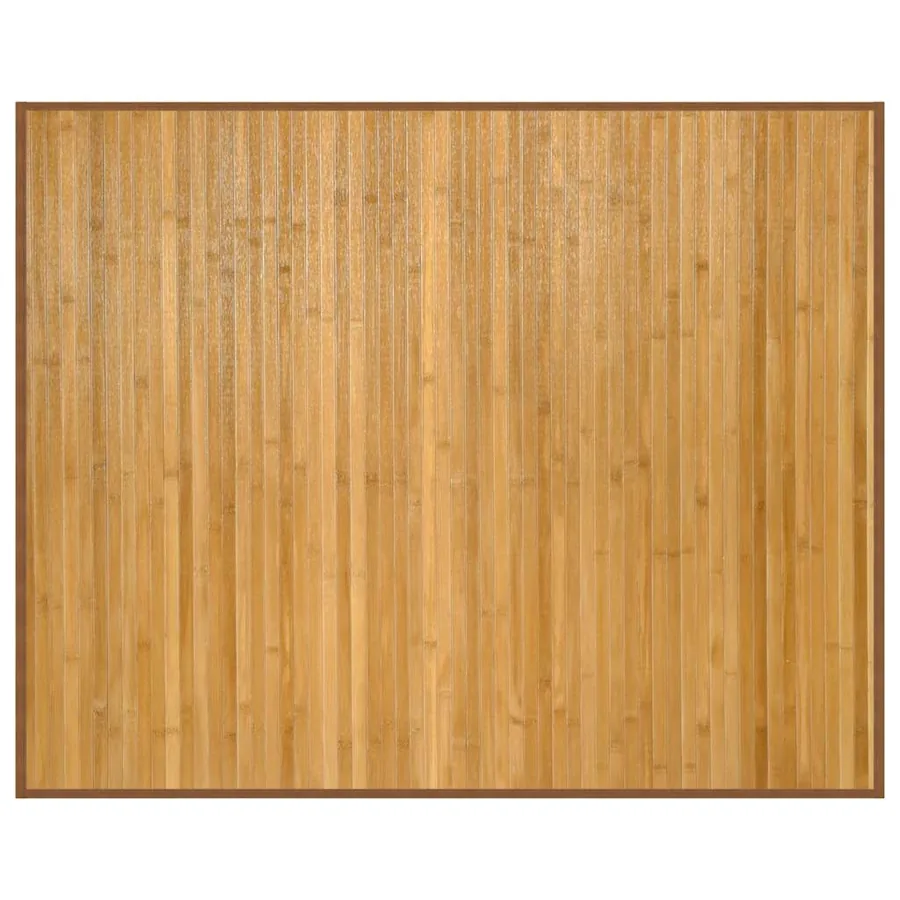 Tapis rectangulaire naturel 80x100 cm bambou - 2