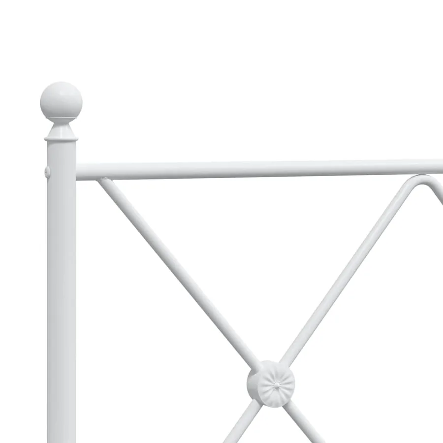 Tête de lit de remplacement métal blanc 100 cm - 5