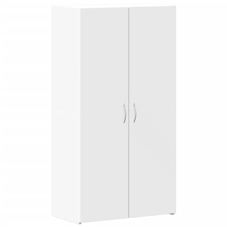 Armoire de classement blanc 60x32x115 cm bois d'ingénierie - 2
