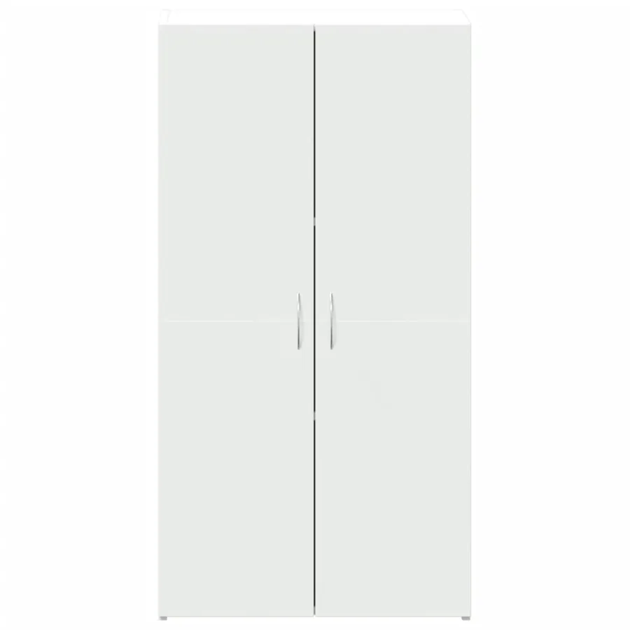 Armoire de classement blanc 60x32x115 cm bois d'ingénierie - 4