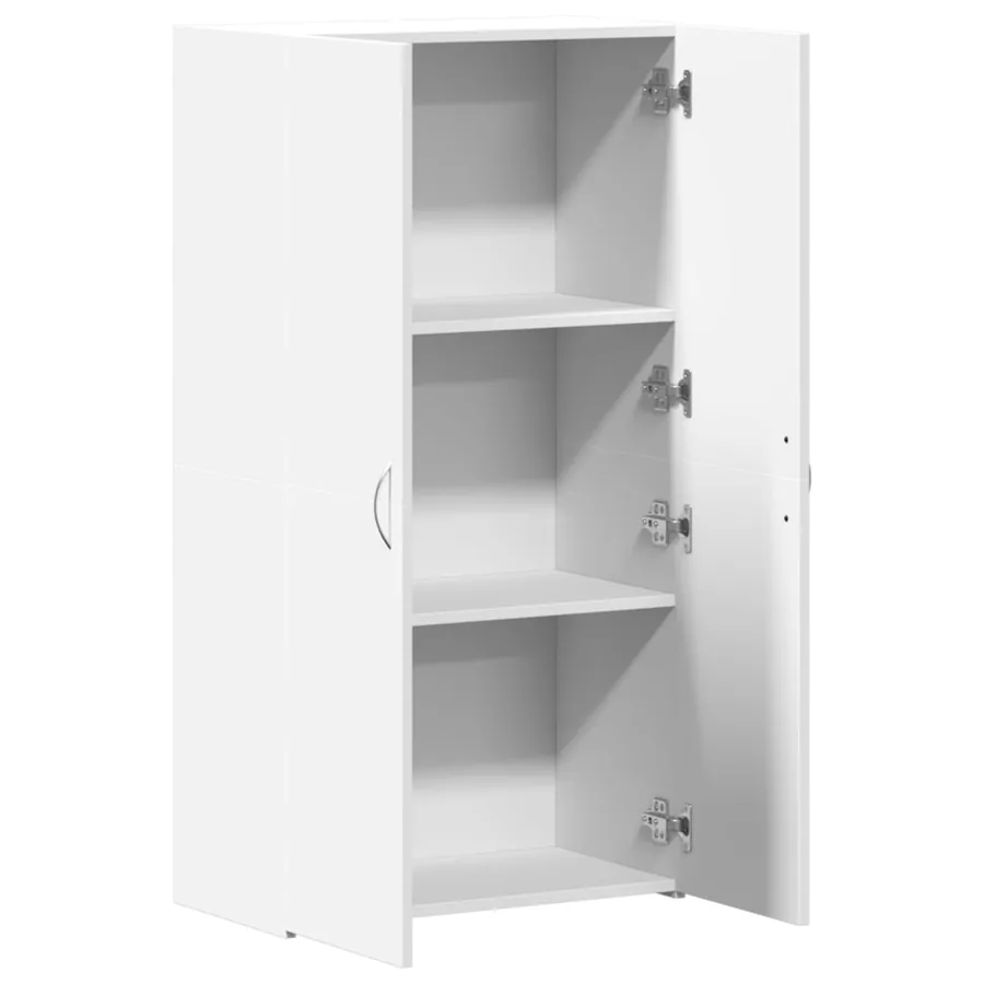 Armoire de classement blanc 60x32x115 cm bois d'ingénierie - 7