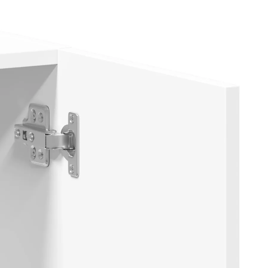 Armoire de classement blanc 60x32x115 cm bois d'ingénierie - 8