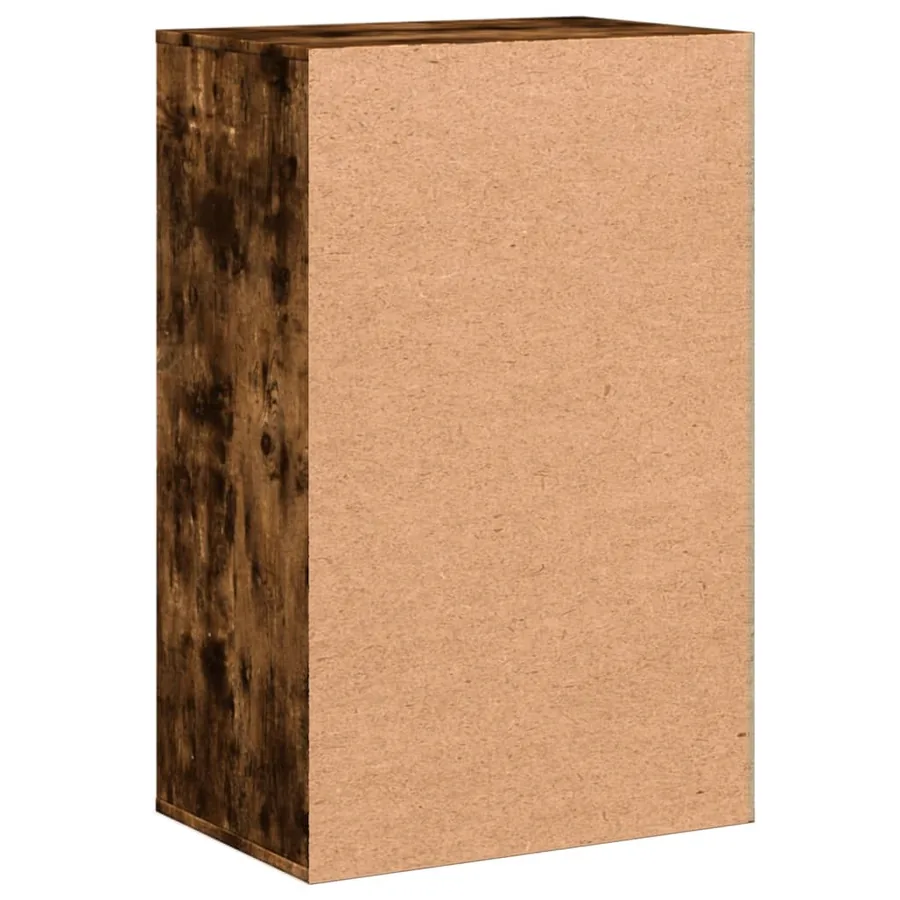 Armoire de rangement chêne fumé 56,5x39x90 cm bois d'ingénierie - 7