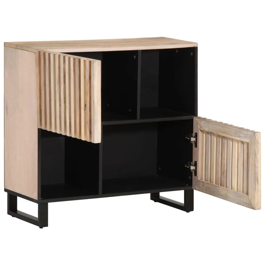 Buffet 80x34x75 cm Bois massif de manguier - 3