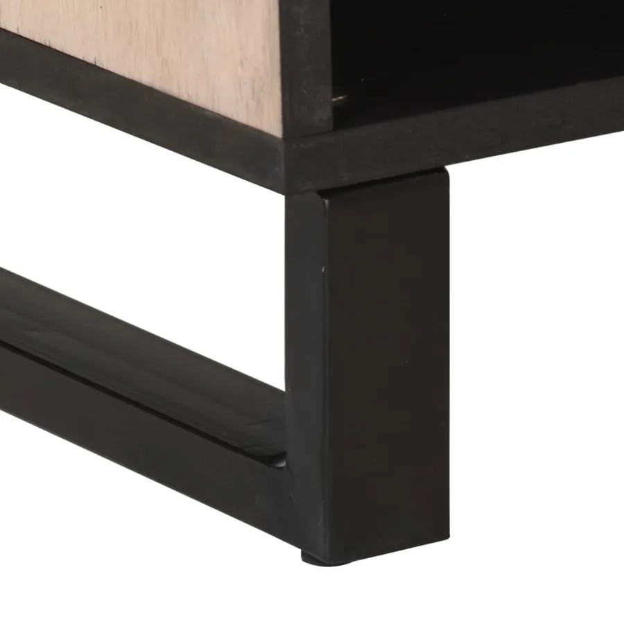 Buffet 80x34x75 cm Bois massif de manguier - 9