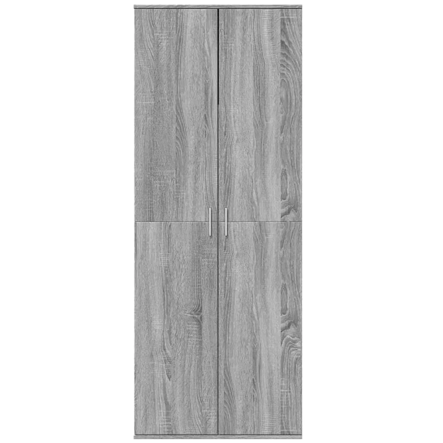 Buffet haut sonoma gris 70x35x180 cm bois d'ingénierie - 3