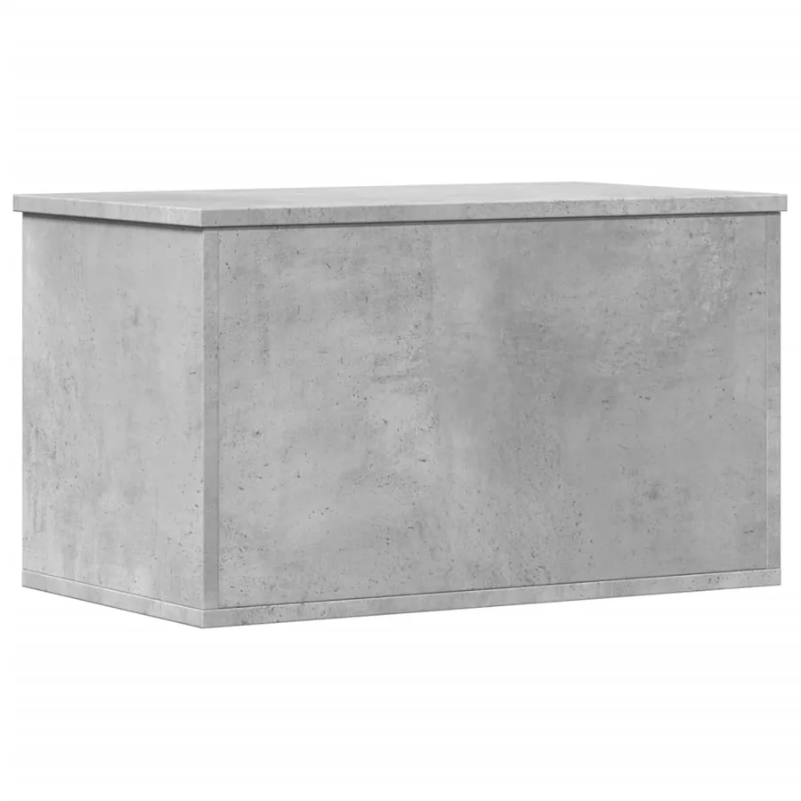 Boîte de rangement gris béton 60x35x35 cm bois d'ingénierie - 2