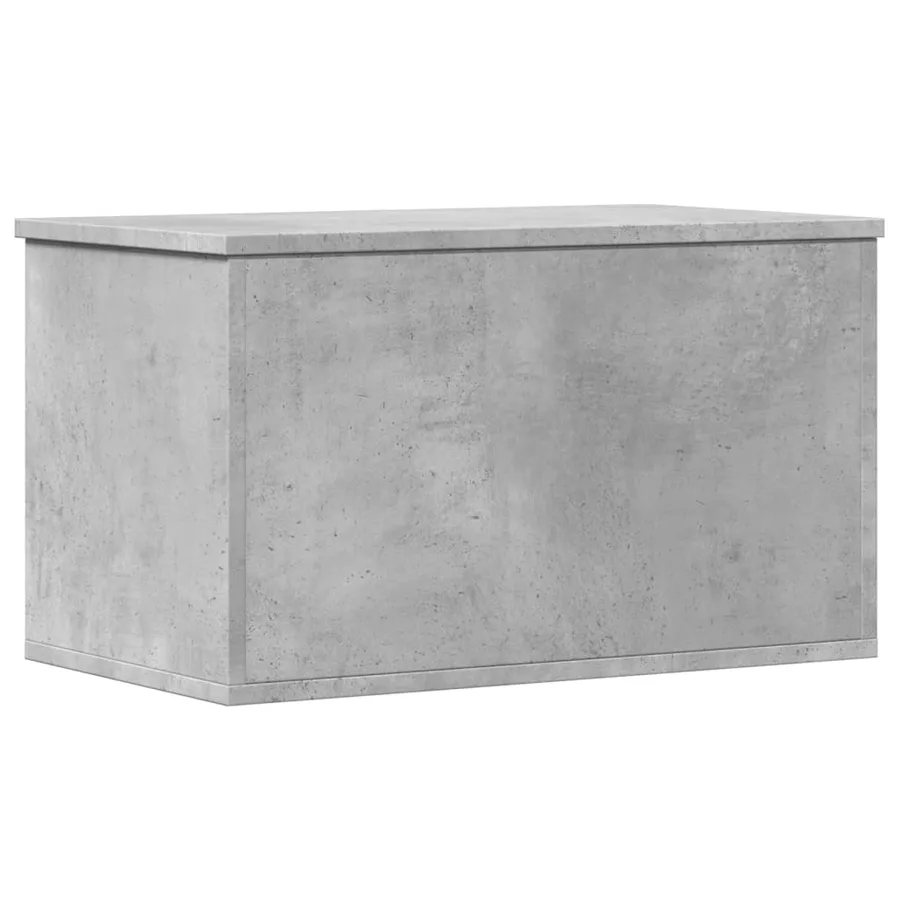Boîte de rangement gris béton 60x35x35 cm bois d'ingénierie - 6