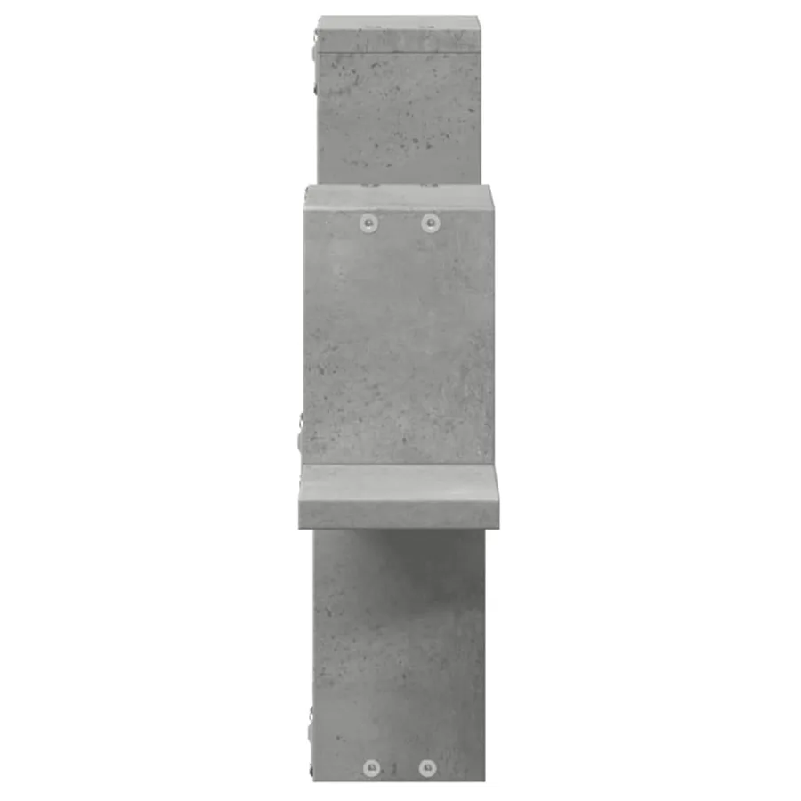 Étagère murale gris béton 104,5x10x43 cm bois d'ingénierie - 6