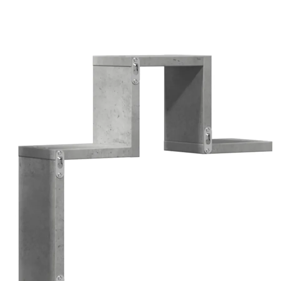 Étagère murale gris béton 104,5x10x43 cm bois d'ingénierie - 8