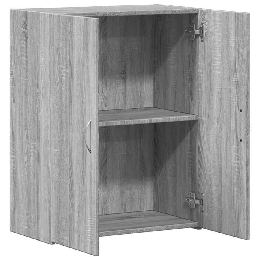Armoire de classement sonoma gris bois d'ingénierie - 7