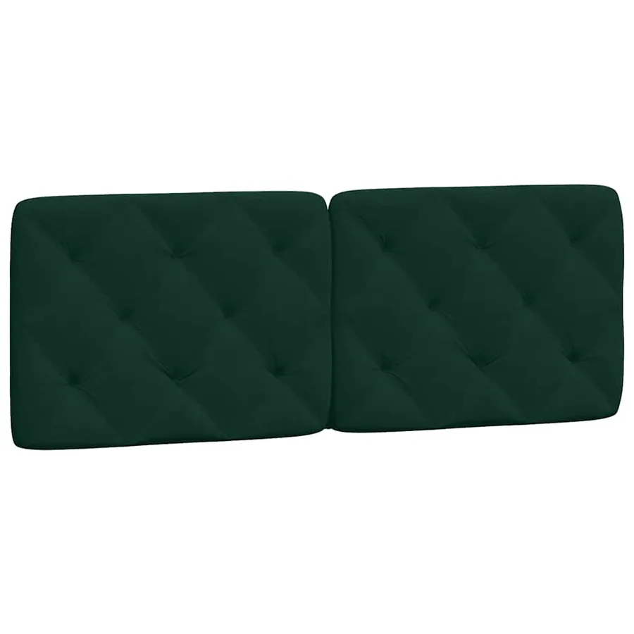 Cadre de lit sans matelas vert foncé 120x200 cm velours - 8