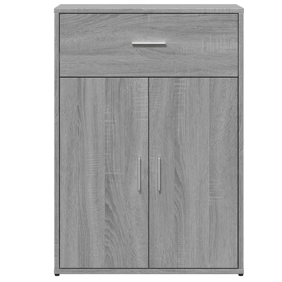 Buffets 2 pcs sonoma gris 60x30x84 cm bois d'ingénierie - 5