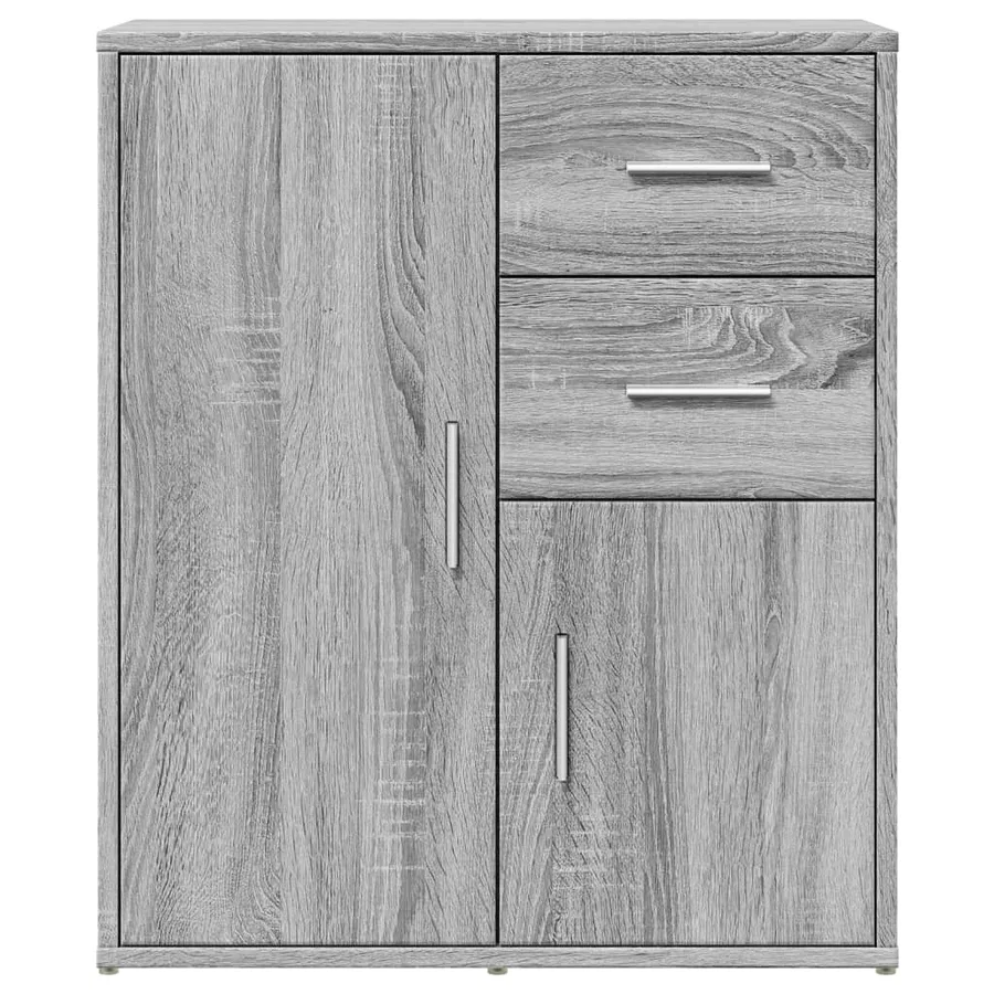 Buffets 2 pcs sonoma gris 60x31x70 cm bois d'ingénierie - 5