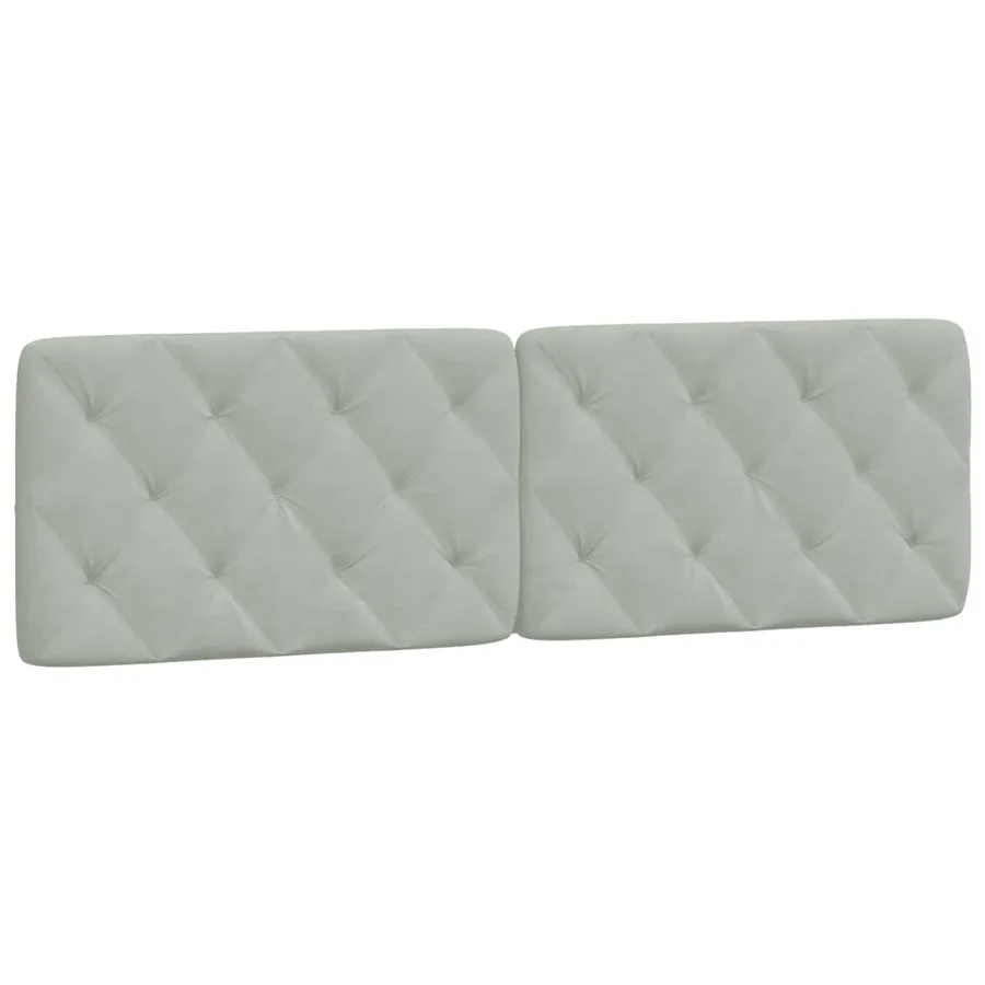 Cadre de lit avec LED sans matelas gris clair 160x200cm velours - 9
