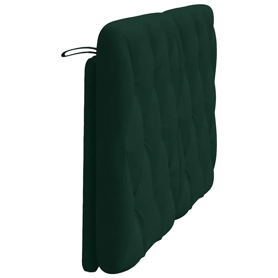 Coussin de tête de lit vert foncé 140 cm velours - 6