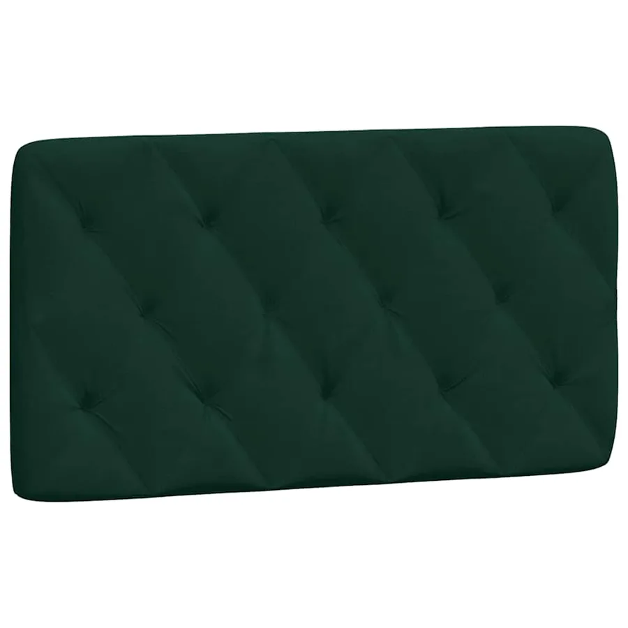 Cadre de lit avec LED sans matelas vert foncé 100x200cm velours - 9