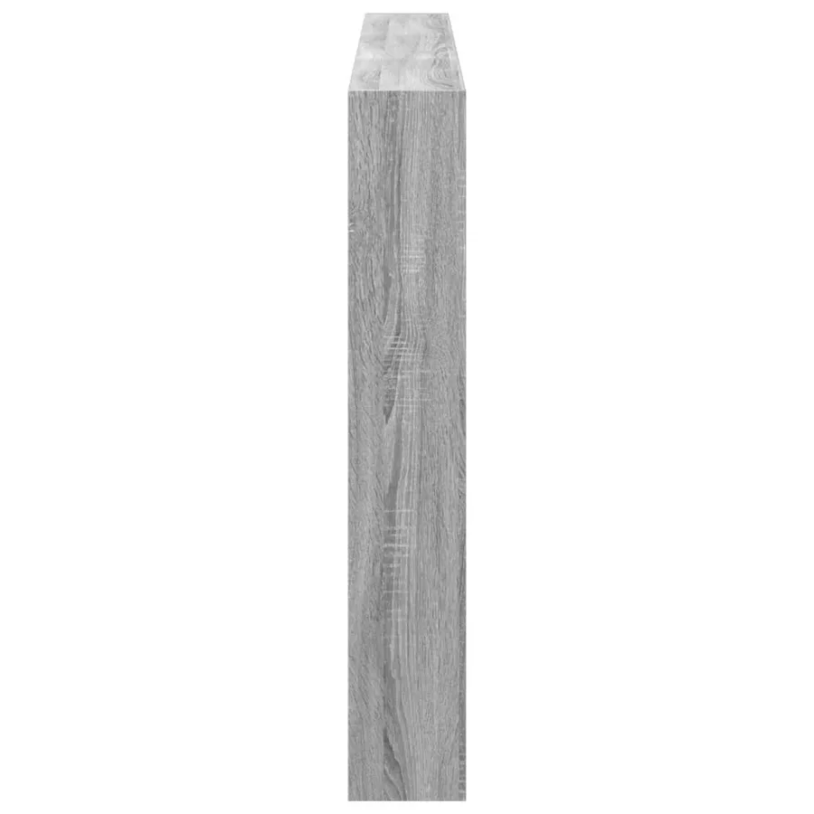 Armoire tête de lit avec LED sonoma gris 180x17x102 cm - 7