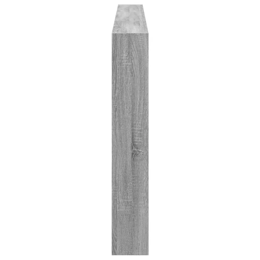 Armoire tête de lit avec LED sonoma gris 220x17x102 cm - 7