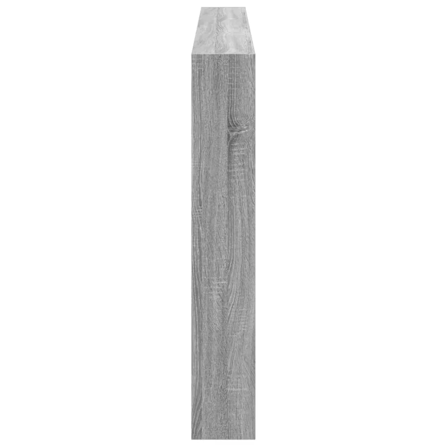 Armoire tête de lit avec LED sonoma gris 200x17x102 cm - 7