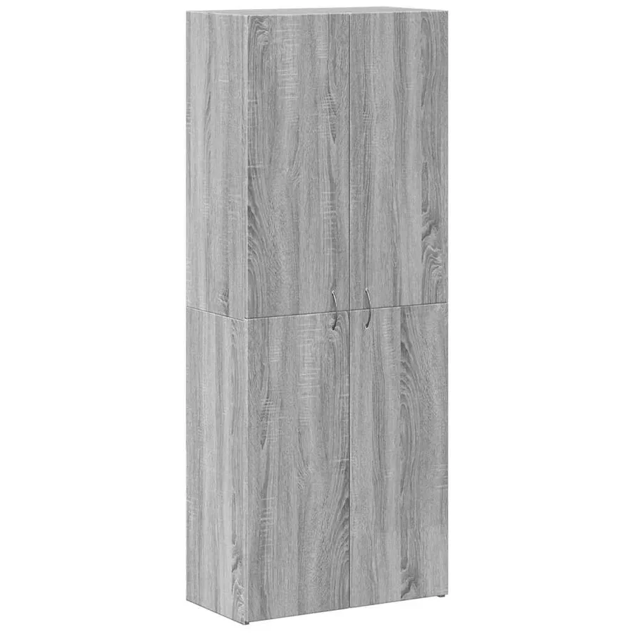 Armoire de classement sonoma gris 60x32x153cm bois d'ingénierie - 2