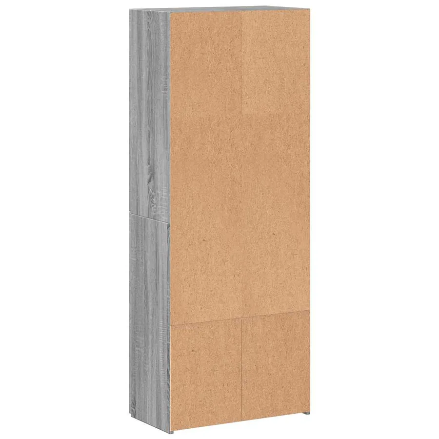 Armoire de classement sonoma gris 60x32x153cm bois d'ingénierie - 6