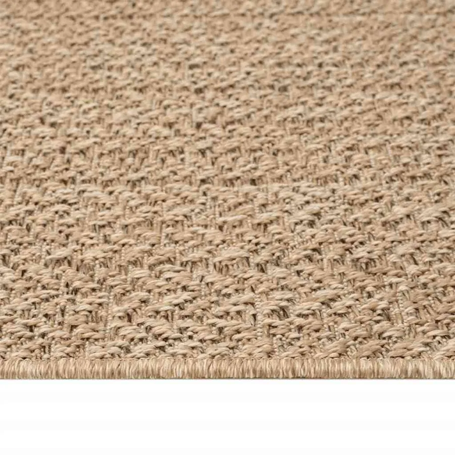 Tapis ZIZUR 120x120 cm aspect de jute intérieur et extérieur - 7