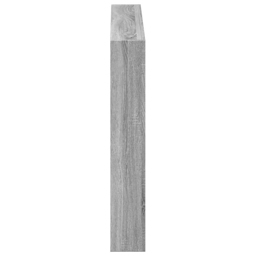 Armoire tête de lit avec LED sonoma gris 100x17x102 cm - 7