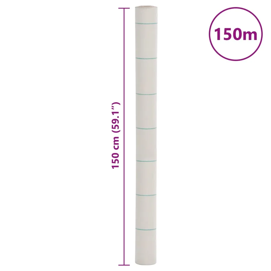 Membrane anti-mauvaises herbes blanc 1,5x150 m PP - 8