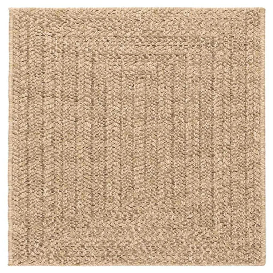 Tapis ZIZUR 240x240 cm aspect de jute intérieur et extérieur - 4